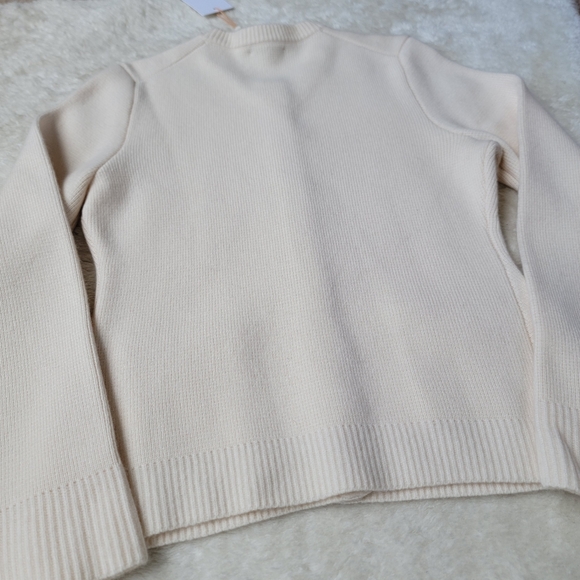 NWT Quince 100% Mongolian Cashmere Structured Cardigan, Ivory M ✨🤍 - Picture 9 of 9